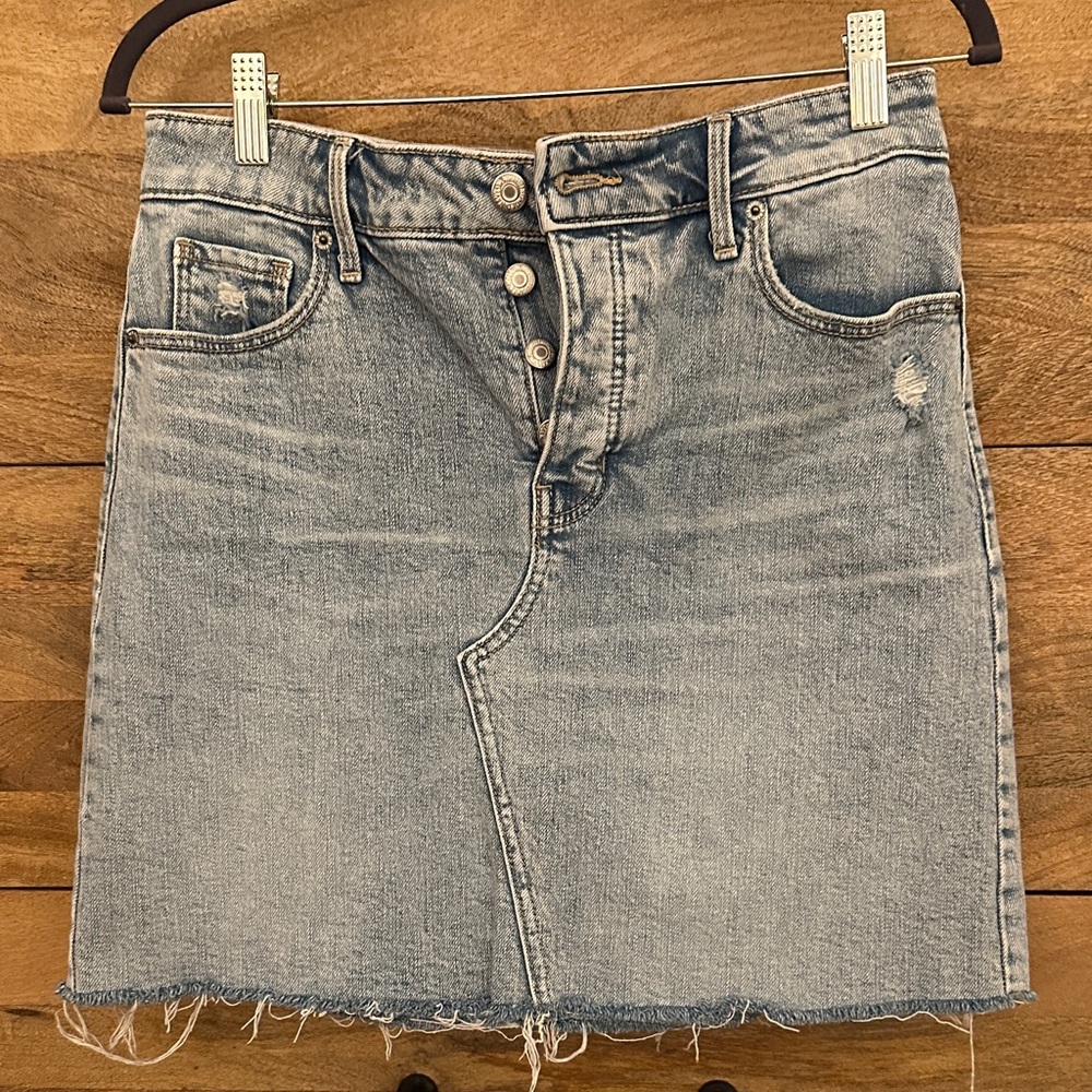 Old Navy Light Blue Denim Mini Skirt